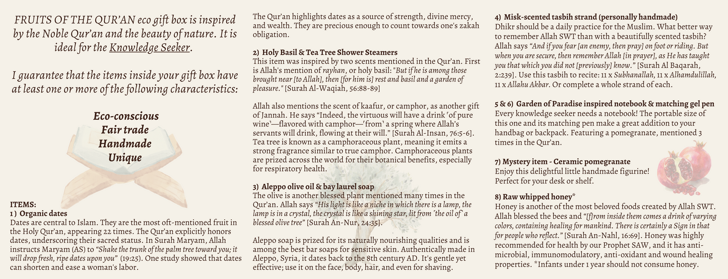 Fruits of the Qur'an Gift Box