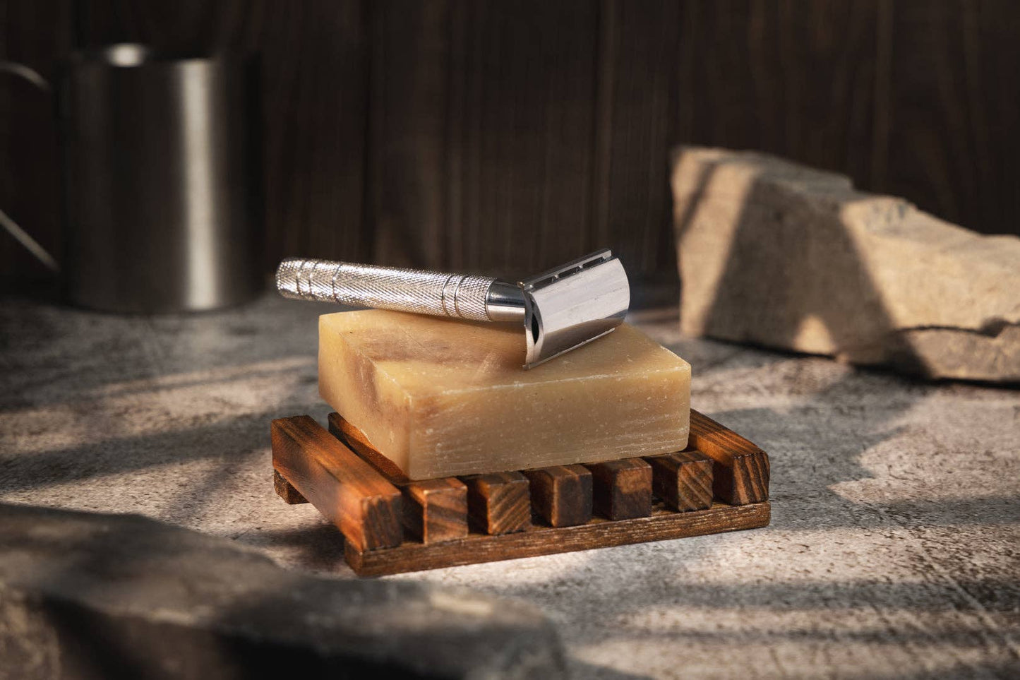 Metal Safety Razor, Unisex (With 5 Platinum Coated Blades)