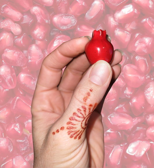 Ceramic mini pomegranate