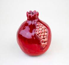 Ceramic mini pomegranate